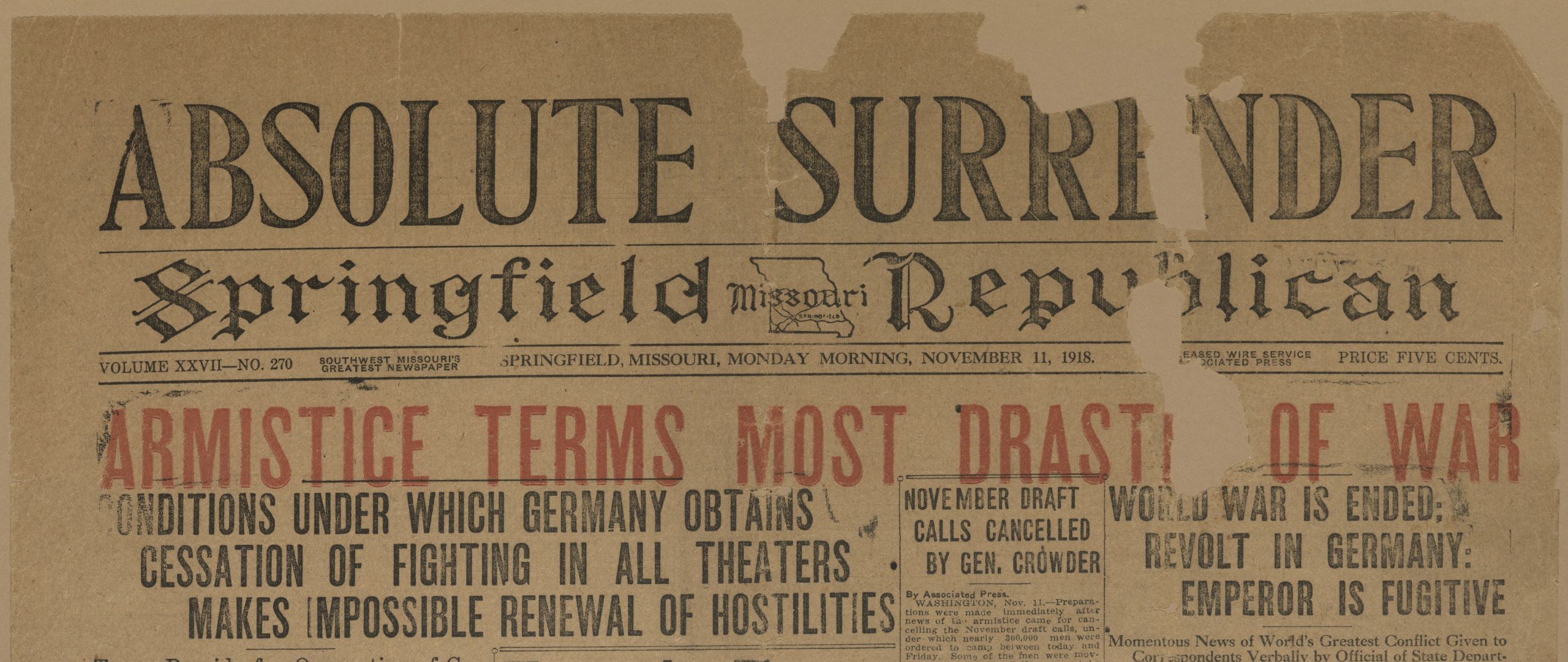 A Portal into the Past: Prominent Newspapers of Missouri